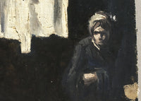Oud gevel in Delft (studie), Jan Toorop, detail