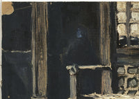 Oud gevel in Delft (studie), Jan Toorop, detail