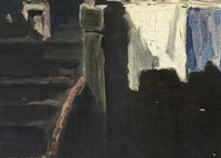 Oud gevel in Delft (studie), Jan Toorop, detail