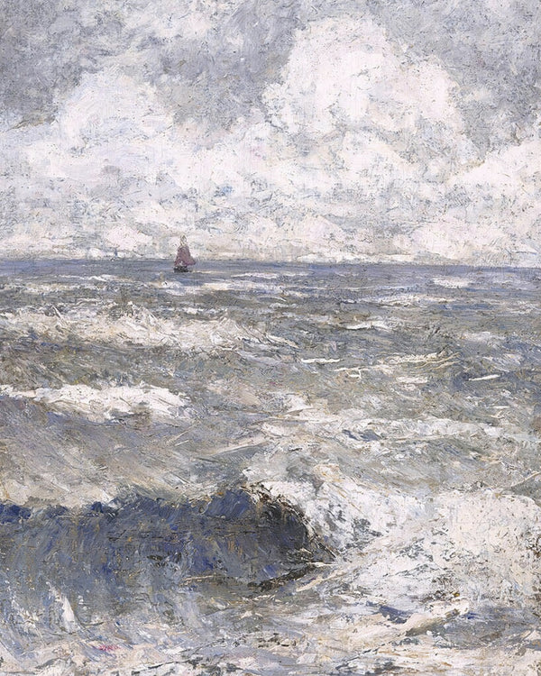 Zee (Brisants de la mer du Nord), Jan Toorop, kunstdruk van willem.