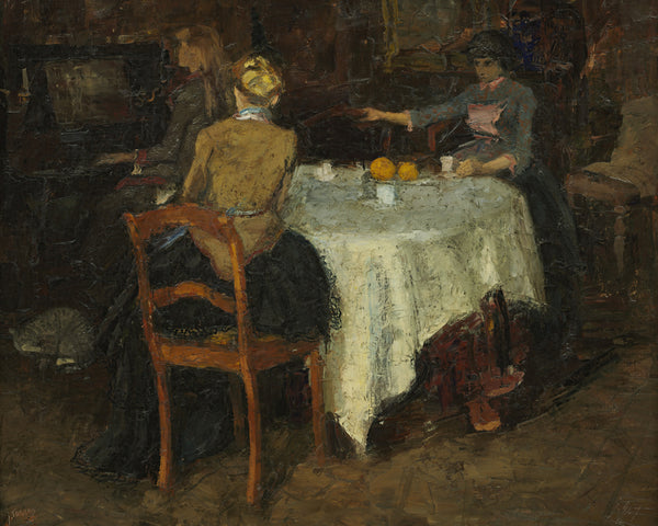 Het pianospel, Jan Toorop, kunstdruk van willem.