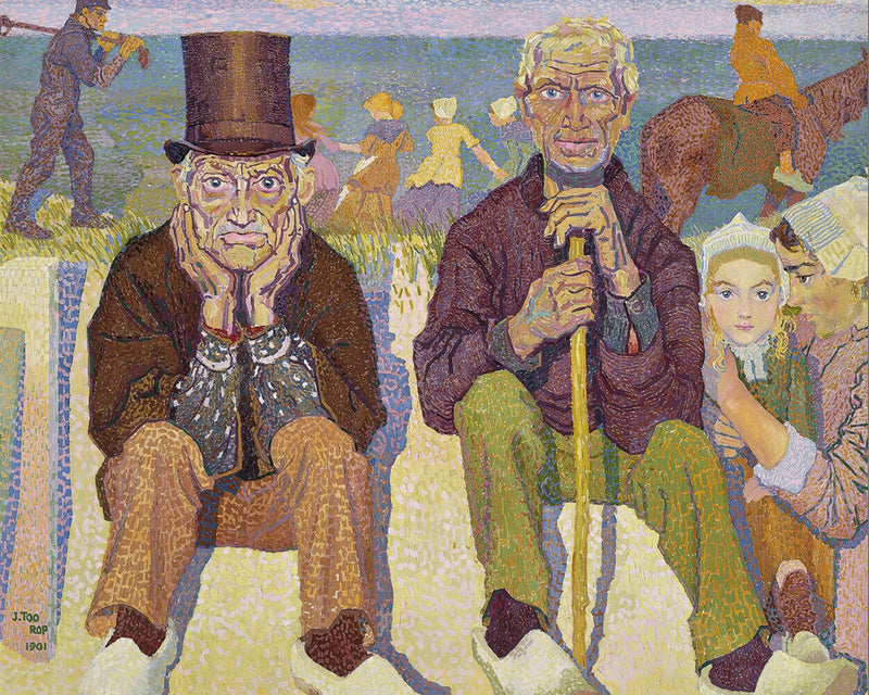 Dorpelwachters der zee, Jan Toorop, kunstdruk van willem.