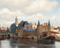 Zicht op Delft, Johannes Vermeer, detail