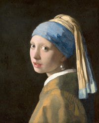 Meisje met de parel, Johannes Vermeer, kunstdruk van willem.