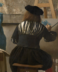 De allegorie op de schilderkunst, Johannes Vermeer, detail