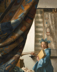 De allegorie op de schilderkunst, Johannes Vermeer, detail