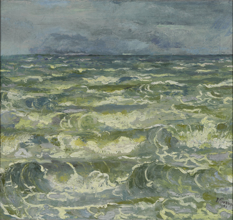 De branding, Jan Toorop, kunstdruk van willem.