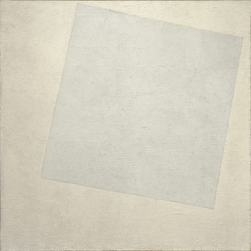 Suprematistische compositie: Wit op wit, Kasimir Malevitsj, kunstdruk van willem.