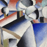 Ochtend in het dorp na de sneeuwstorm, Kasimir Malevitsj, detail