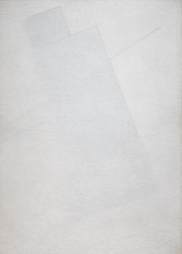 Witte vlakken in ontbinding, Kasimir Malevitsj, kunstdruk van willem.