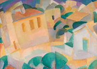 Avond op Mallorca, Leo Gestel, kunstdruk van willem.