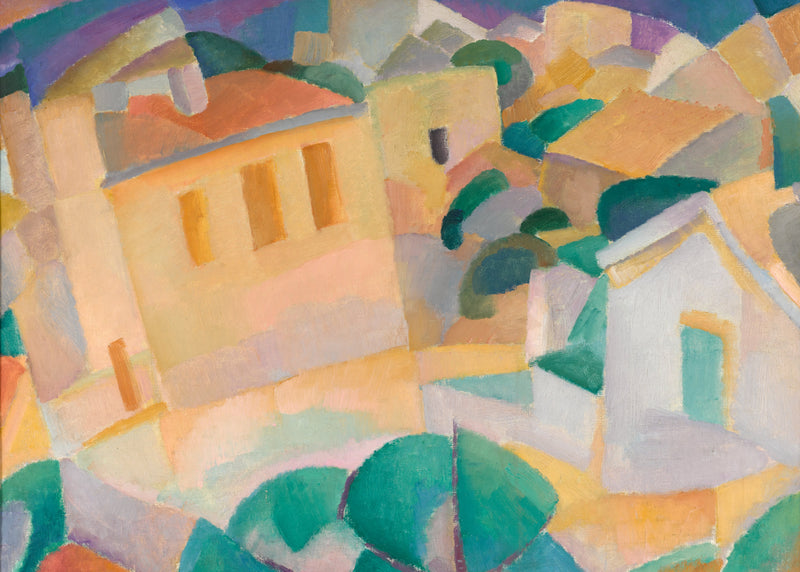 Avond op Mallorca, Leo Gestel, kunstdruk van willem.