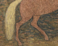 Clown met paard, Leo Gestel, detail