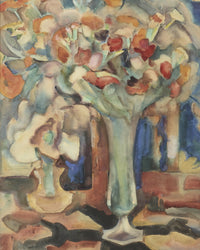 Stilleven met bloemen, Leo Gestel, kunstdruk van willem.