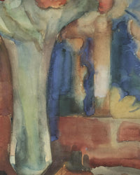 Stilleven met bloemen, Leo Gestel, detail