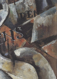 Stilleven met gitaar, Ljoebov Popova, detail