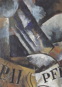Stilleven met gitaar, Ljoebov Popova, detail