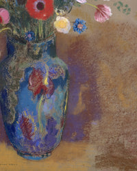 Bloemenboeket, Odilon Redon, detail