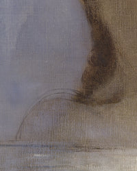 Gesloten ogen, Odilon Redon, detail