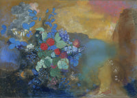 Ophelia Tussen de Bloemen, Odilon Redon, kunstdruk van willem.