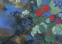 Ophelia Tussen de Bloemen, Odilon Redon, detail