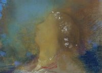 Ophelia Tussen de Bloemen, Odilon Redon, detail