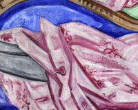 Dame in het roze (Portret van Anna Rozanova) - Дама в розовом - detail