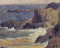 Rotsen aan de kust, Paul Gauguin, detail