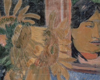 Zonnebloemen op een fauteuil, Paul Gauguin, detail