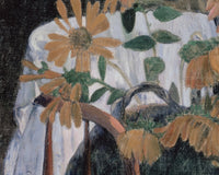 Zonnebloemen op een fauteuil, Paul Gauguin, detail