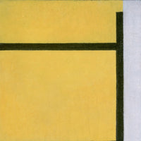 Compositie met groot rood vlak, geel, zwart, grijs en blauw, Piet Mondriaan, detail