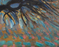 Appelboom, pointillistische versie, Piet Mondriaan, detail
