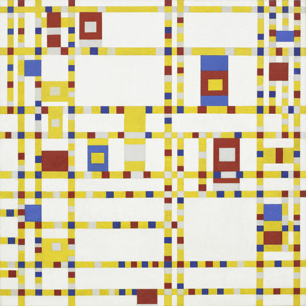 Broadway Boogie Woogie, Piet Mondriaan, kunstdruk van willem.