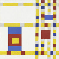 Broadway Boogie Woogie, Piet Mondriaan, detail