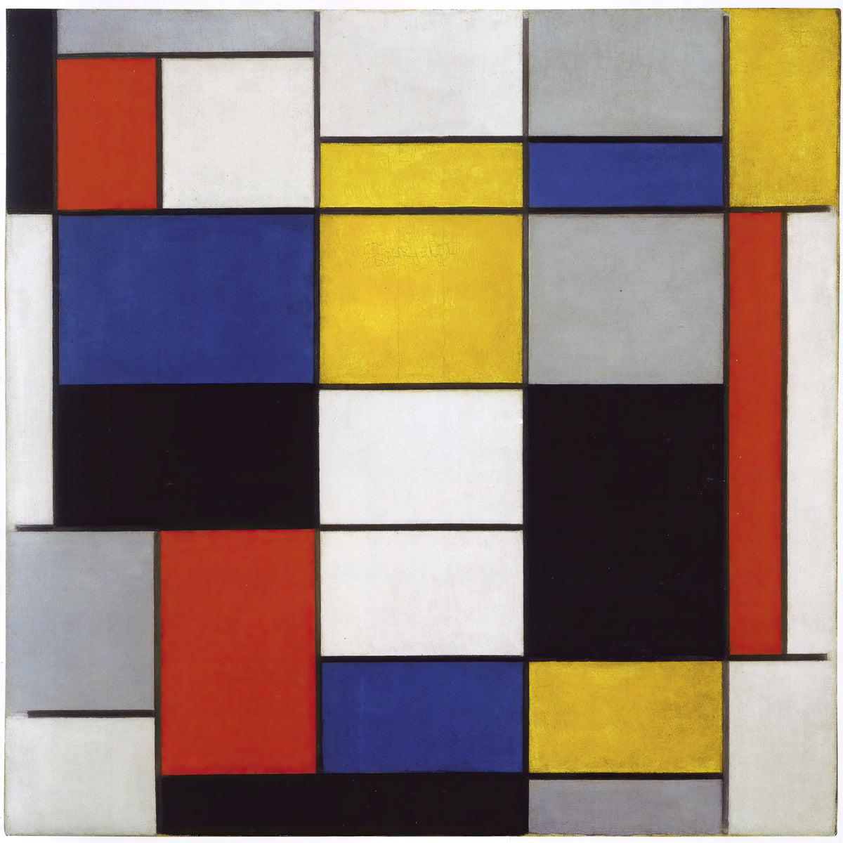 Compositie A, Piet Mondriaan, kunstdruk van willem.