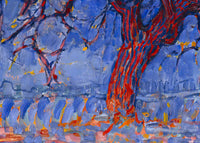 De rode boom, Piet Mondriaan, detail