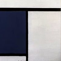 Compositie C (nr. III) met rood, geel en blauw, Piet Mondriaan, detail