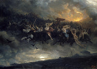 De wilde jacht van Odin, Peter Nicolai Arbo, kunstdruk van willem.