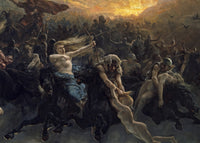 De wilde jacht van Odin, Peter Nicolai Arbo, detail