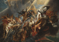 De val van Phaëton, Peter Paul Rubens, kunstdruk van willem.