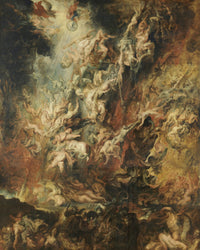 De val der verdoemden, Peter Paul Rubens, kunstdruk van willem.