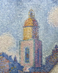 De klokkentoren van Saint-Tropez, Paul Signac, detail