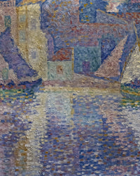 De klokkentoren van Saint-Tropez, Paul Signac, detail