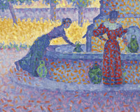 Saint-Tropez, Fontaine des Lices, Paul Signac, detail