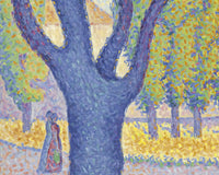 Saint-Tropez, Fontaine des Lices, Paul Signac, detail