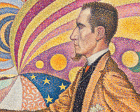 Portret van Félix Fénéon, Paul Signac, detail