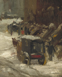Sneeuw in New York, Robert Henri, detail