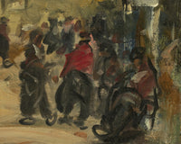 Straatscene in Volendam, Robert Henri, detail