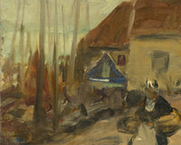 Straatscene in Volendam, Robert Henri, detail