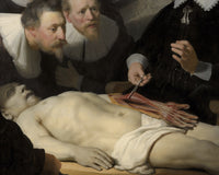 De anatomische les van Dr. Nicolaes Tulp, Rembrandt van Rijn, detail